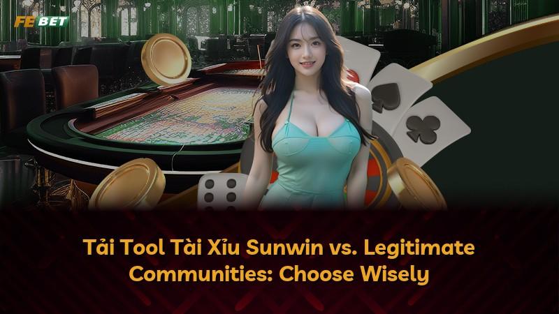Tải Tool Tài Xỉu Sunwin vs. Legitimate Communities: Choose Wisely